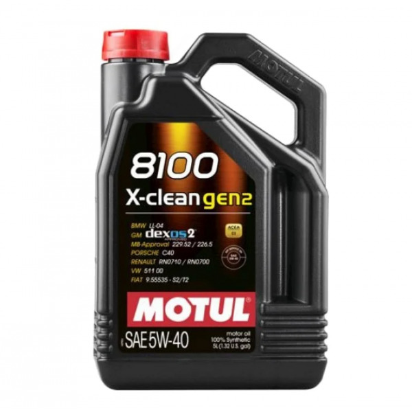 Моторное масло 8100 X-clean GEN2 5W40 5L MOTUL